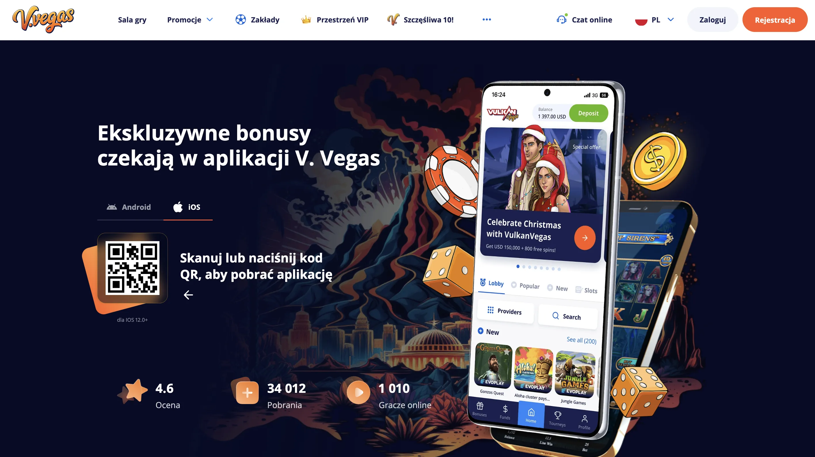 Mobilny dostęp do kasyna — Vulkan Vegas logowanie przez telefon